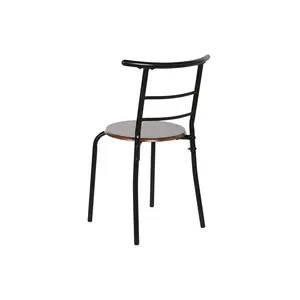 SET TAVOLO MESA 5 MDF Metallo 121x55x78cm Nero - Product Image 6