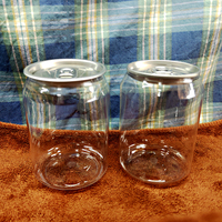 250ml Dessert Gâteau Emballage Conteneur Boisson Aux Fruits Bouteille En Plastique PET Pot De Yaourt Jetable Avec Couvercle.