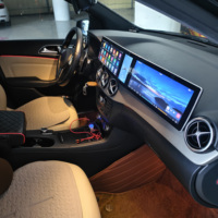 Écran numérique triple incurvé 12,3 pouces pour tableau de bord de voiture Mercedes-Benz W246 2011-2018, lecteur multimédia, navigation GPS, unité principale