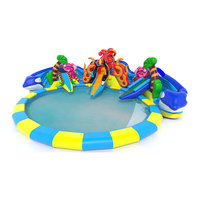 Jeux de plein air d'amusement, parc aquatique gonflable, parc aquatique terrestre, équipement de terrain de jeux intérieur personnalisé, certifié CE, manège aquatique intérieur pour enfants
