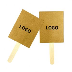Promotion Paper Handheld Fan Outdoor Advertising Custom Portable Hand Fans With Logo - Product Image 4