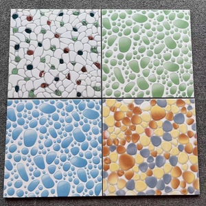 Guijarro de gota de agua pequeño de <span class=keywords><strong>ladrillo</strong></span> de cristal 300X300 para exterior Villa balcón baño resistente al desgaste antideslizante para <span class=keywords><strong>techo</strong></span> de escaleras - Product Image 2