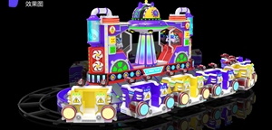 Trenes de Agua Eléctricos Duraderos para Interiores/Exteriores, Atracciones de Plástico, Fibra de Vidrio y Acero para Parques de Diversiones Familiares - Product Image 6