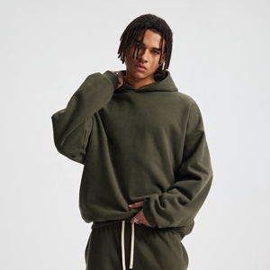 Fabricants de vêtements Meilleures ventes de Streetwear vintage pour hommes, sweat à capuche délavé en molleton, surdimensionné et décontracté pour l'hiver - Product Image 2