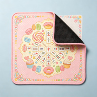 Tapis de mahjong Cosmic Galaxy, imprimé carte des constellations violet et or, antidérapant, en microfibre, pour 4 joueurs