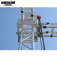 Torre de Truss de Aluminio Personalizada SZgroup 300x300mm con Conexión Cuadrada y Soporte Vertical para Iluminación de Conciertos y Altavoces PA