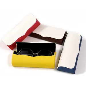 Bestpackaging glasses magnet box hard case Pu Leather eyeglasses case custom logo handmade Sunglasses packaging box
