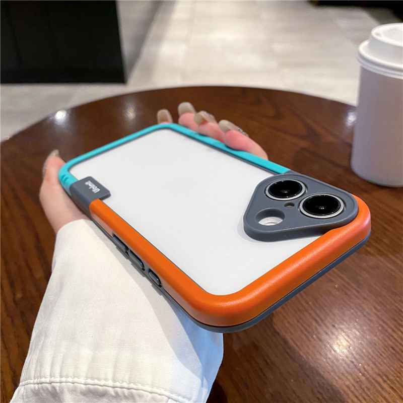 สีฟ้า + สีส้ม