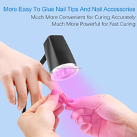 Lampe à LED portable pour ongles, lampe UV pour le séchage du gel, sécheuse à ongles manuelle, machine de manucure pour usage domestique, sécheuse à gel UV pour vernis à ongles