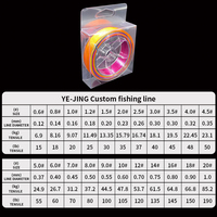 Ligne de pêche tressée en PE personnalisée 50-150M X4/X8, colorée, haute résistance, multifilament, anti-morsure, en vrac, OEM/ODM, vente en gros