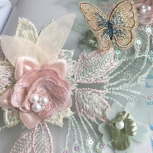 3D Sequins hoa thêu hạt vải dán bướm vá thích hợp cho trẻ em quần áo trang trí ca020 - Product Image 5