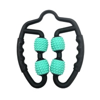 Rouleau de massage musculaire à 4 roues en forme de U, point de déclenchement, 360 voies, rouleau relaxant pour le cou et les bras