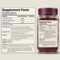 Permen Creatine untuk Wanita Antioksidan Mendukung Kekuatan Otot Bentuk Khusus 120 Buah OEM Label Pribadi HALAL