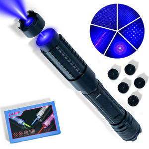 充電式ブルーレーザーポインターペン、プロのプレゼンテーションや長距離屋外照準用 - Product Image 1