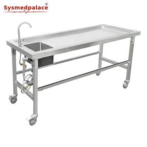 Table de nettoyage <span class=keywords><strong>mortuaire</strong></span> en acier inoxydable, station de <span class=keywords><strong>lavage</strong></span> et de désinfection du corps pour la morgue de l'hôpital - Product Image 2