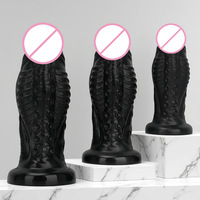 Dilatateur anal et plug anal extra-larges en forme d'alien, sans œufs, en silicone souple – Jouet sexuel pour adultes SM/Gay