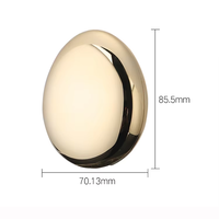 Boîtier compact vide en plastique personnalisé avec placage, pour fond de teint, base fixante, crème BB, avec miroir