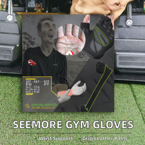 Gants de musculation de sport, entraînement, exercice, fitness, antidérapants, en cuir, réglables, avec sangle de poignet, poids pour la paume, salle de sport - Product Image 2