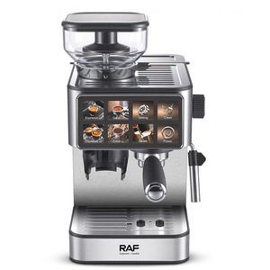 European Standard Cross-Border Touch Screen Espresso Pump Fancy Fully Automatic <b>Coffee</b> Machine Plastic Italian Bean Grinding Pla - Product Image 3