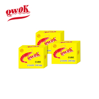 Cube d'assaisonnement à saveur de crevettes fraîches de marque HALAL QWOK Cube de bouillon d'assaisonnement d'épices mélangées