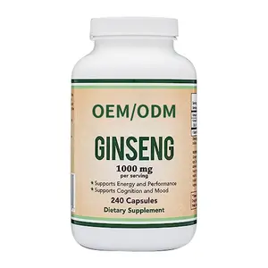 Suplemen energi Label pribadi 100% kapsul Ginseng merah Kgc Korea Kianpi Pil 60 Kapsul II suplemen Herbal