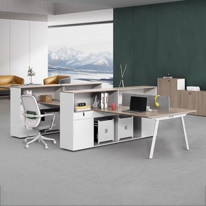 कार्यालय डेस्क और कुर्सी संयोजन स्टाफ कार्यालय अंतरिक्ष कार्ड सीट आधुनिक सरल स्क्रीन वर्कस्टेशन कार्यालय कंप्यूटर डेस्क - Product Image 1