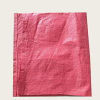 Sac tissé en polypropylène (PP) de couleur rouge pour sucre, maïs, farine, engrais et semences