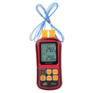 GM1312 الرقمية الحرارية ميزان الحرارة المهنية جهاز قياس درجة الحرارة مع LCD الخلفية