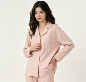 Custom Modal Bamboo <b>Pyjamas</b> Long Sleeve PJ Night Wear Causal Pajamas Cotton Loungewear Women Sets OEM Sleepwear Manufacturer - Product Image 5