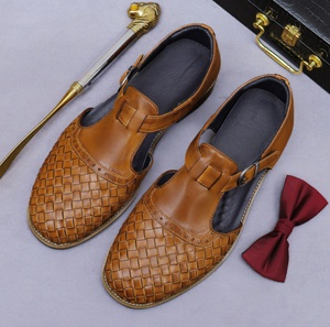 Chaussures habillées pour hommes de haute qualité, en cuir de vachette, style Derby, élégantes et simples - Product Image 6