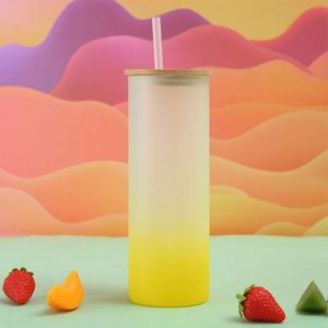 Vaso de Vidrio Transparente de 20 oz con Borde Dorado para Bodas y Eventos Especiales - Product Image 4