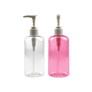 350毫升塑料500毫升沐浴露护肤腈纶300毫升粉红色可再填充的粉红色硅造型独特8盎司乳液泵瓶