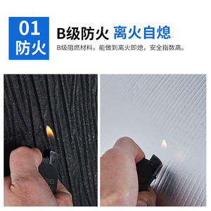 Plaque d'isolation en caoutchouc et plastique, ignifuge B1, pour équipements de conduites et de climatisation - Product Image 3