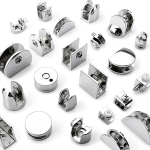 Hợp kim nhựa sắt thép mạ kẽm kim loại kính kệ khung vuông kính clip cho đồ nội thất nhà bếp phòng tắm Khung tủ - Product Image 5