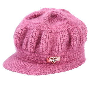 Women's Knitted Wool <b>Hat</b> With Fleece Lining Warm Windproof Classic Style For Winter Wear - Product Image 5