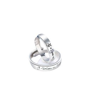 Anello di Coppia Placcato Argento per Uomo e Donna, <span class=keywords><strong>Il</strong></span> Piccolo <span class=keywords><strong>Principe</strong></span> e la Volpe, Anello Apribile, Regalo per Innamorati a Distanza - Product Image 6