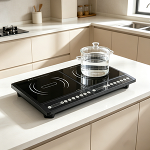 Cocina de Inducción Cuadrada de Alta Potencia, de un Solo Quemador, Manual, Lista para Usar, Portátil, Eficiente Energéticamente, para Uso Comercial, de Alta Potencia - Product Image 1