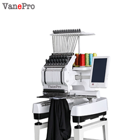 VanePro Nouvelle Machine à Broder Informatisée à Tête Unique pour Usage Domestique avec Moteur/Électrovanne/Pompe pour Broderie de Casquettes et de Vêtements Plats