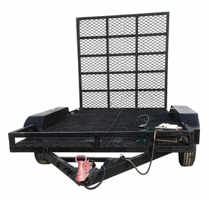 Remorque artisanale à deux essieux avec suspension indépendante, plateau sur mesure - Product Image 2
