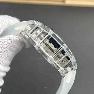 High-quality luxury RM with tourbillon, transparent crystal <b>case</b>, men's business sports mechanical <b>watch</b> - Product Image 5