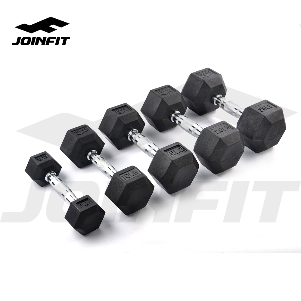 JOINFIT металлическое покрытие гантели наборы РЕЗИНА Hex гантели