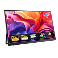 Monitor Portátil Externo Eimio con Resolución 2.5K, Pantalla Inalámbrica de Diseño, Batería Integrada para Modelado, Panel IPS, Plug and Play, OEM