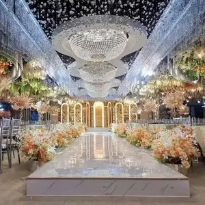 custom luxury big k9 golden crystal chandelier large hotel lobby villa wedding hall led chandelier for wedding decor for hotel
