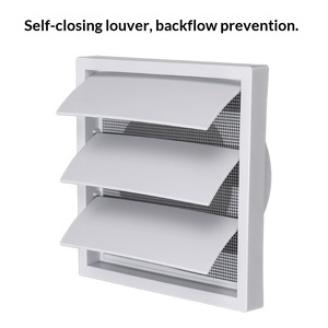 Grille d'évacuation carrée auto-suspendue <span class=keywords><strong>pour</strong></span> système d'air frais, balcon, fenêtre, climatisation centrale et ventilation - Product Image 2