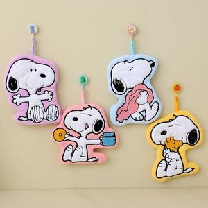 Linda Toalla <span class=keywords><strong>de</strong></span> <span class=keywords><strong>Mano</strong></span> con Bordado <span class=keywords><strong>de</strong></span> Snoopy, Absorbente, Gruesa, para Colgar en el Baño o la <span class=keywords><strong>Cocina</strong></span>, Paño Creativo para Lavarse las Manos - Product Image 1
