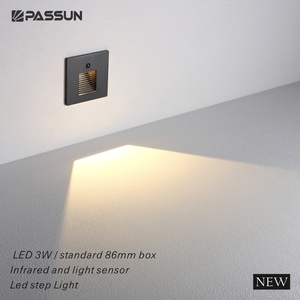 <span class=keywords><strong>Luz</strong></span> LED Moderna Decorativa para Escaleras <span class=keywords><strong>con</strong></span> <span class=keywords><strong>Sensor</strong></span> Infrarrojo, <span class=keywords><strong>Luz</strong></span> Empotrada en Pared para Interiores, Hogar y Hotel - Product Image 5