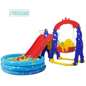 어린이 새로운 스타일 실내 놀이터 아기 뜨거운 판매 다기능 장난감 어린이 저렴한 다채로운 플라스틱 스윙 슬라이드