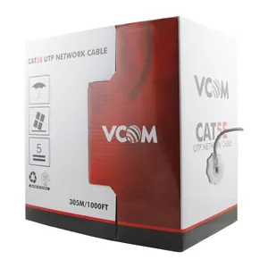 वीकॉम इंडोर यूटीपी कैट5ई नेटवर्किंग केबल्स कैट5ई 4 जोड़ी 1000 फीट 305एम ईथरनेट केबल 24एडब्ल्यूजी 0.57सीसीए