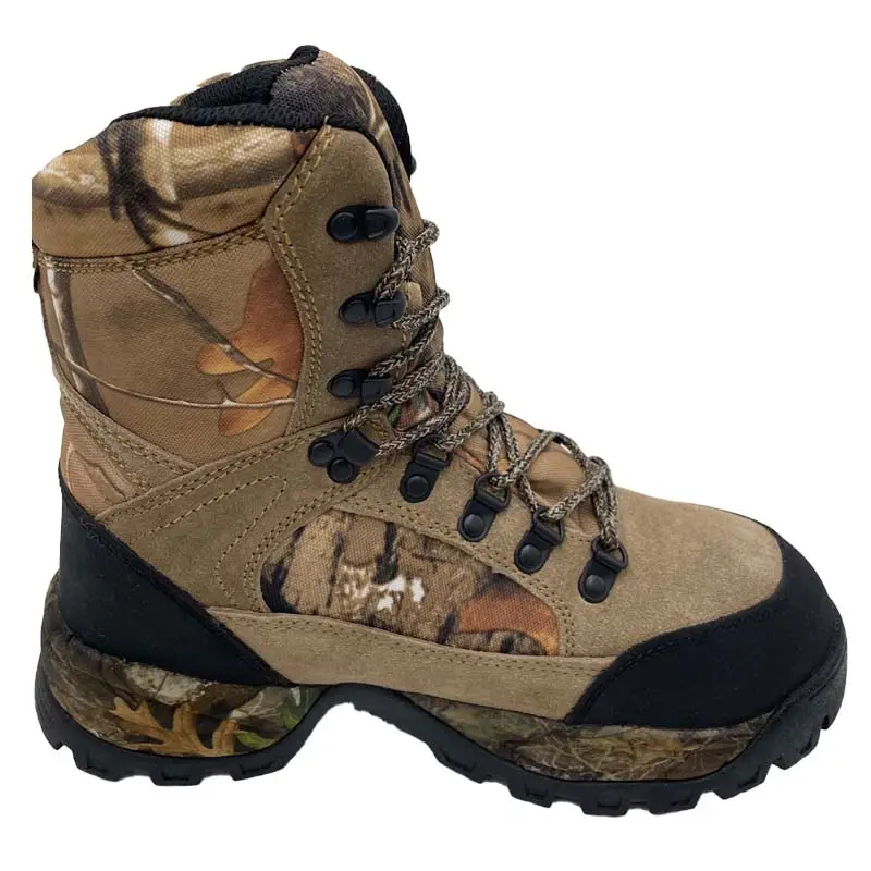 Custom Logo eva outsole Men Winter Outdoor Waterproof Hiking boots light tan Windproof Mountain Hiking Shoes