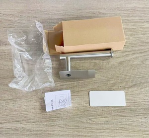 Porta asciugamani in carta per cucina e bagno in acciaio argento autoadesivo - Product Image 6